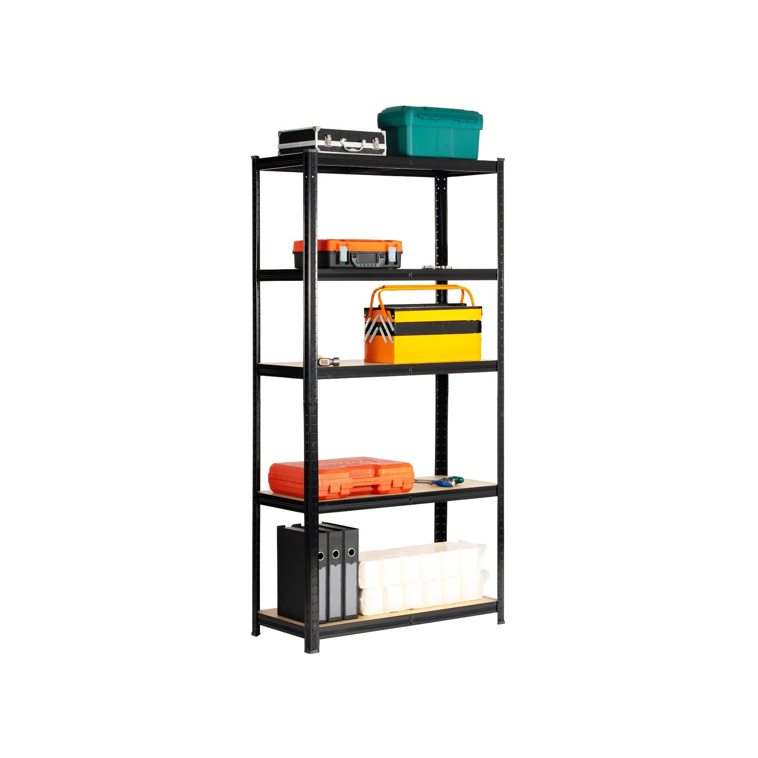 Boltless Shelving | 900mm x 300mm x 1800mm | Black | Ref:BS001