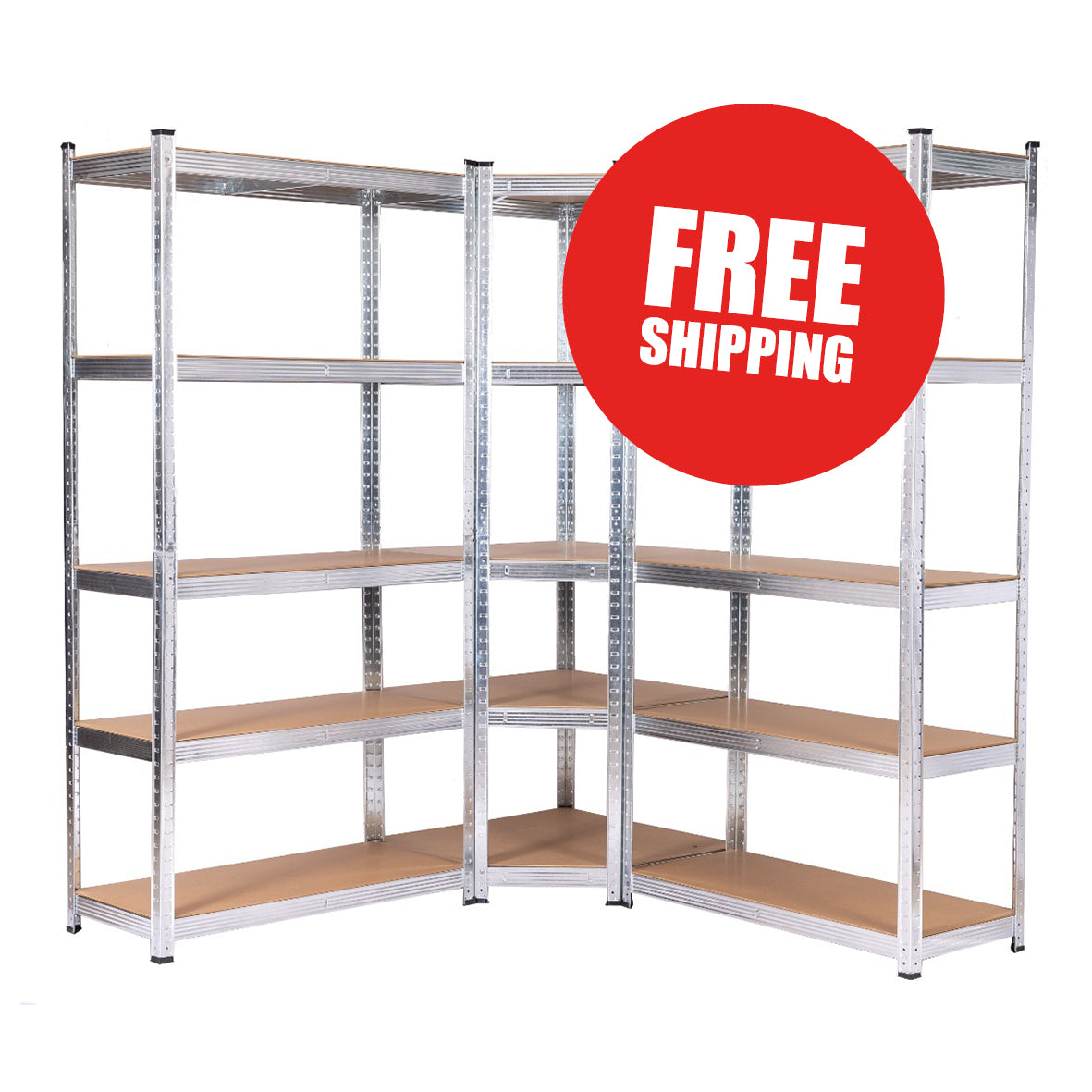 3 BAY SHELVING OFFER! | Galvanised | 400mm Deep | Ref:BS014