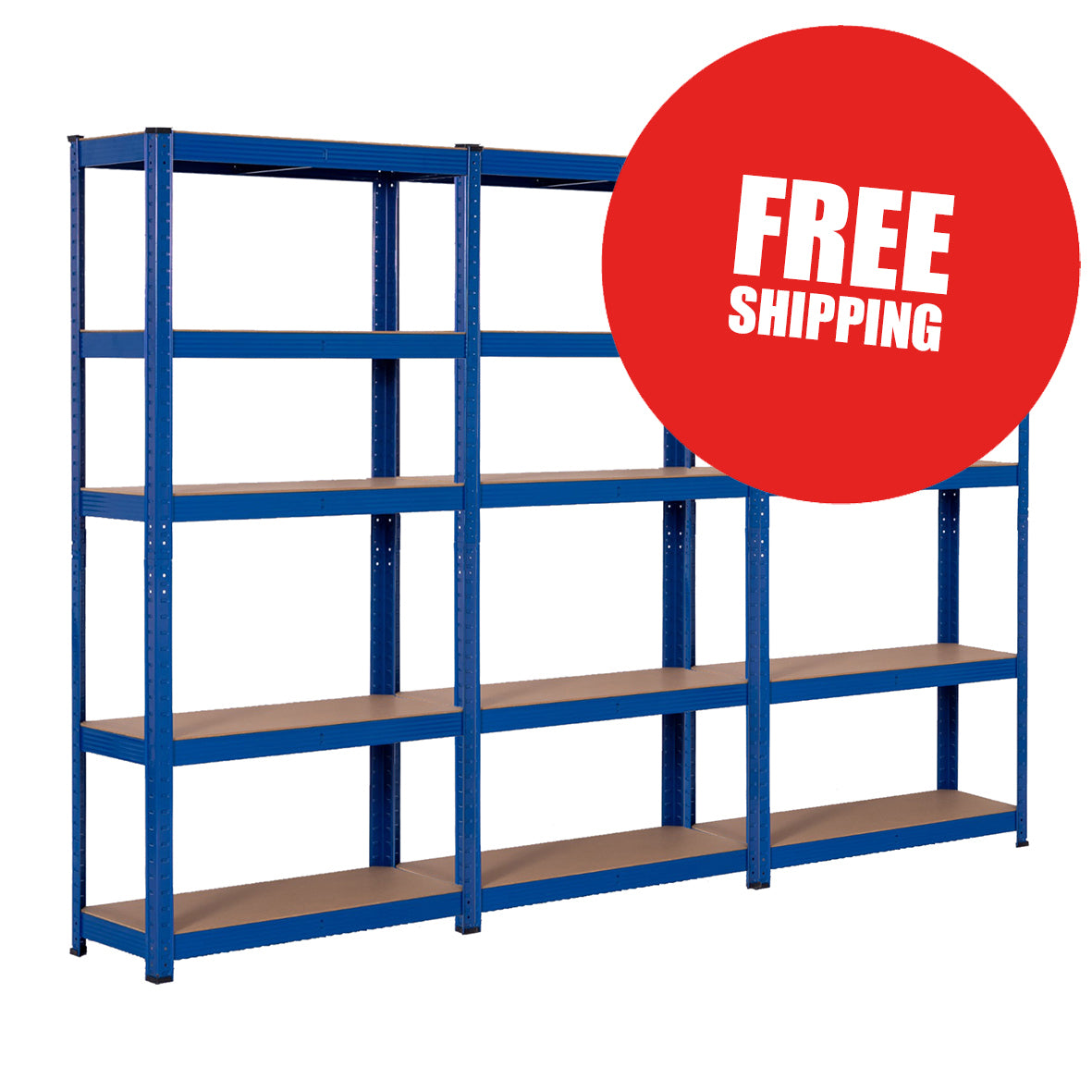 3 BAY SHELVING OFFER! | Blue | 400mm Deep | Ref:BS015