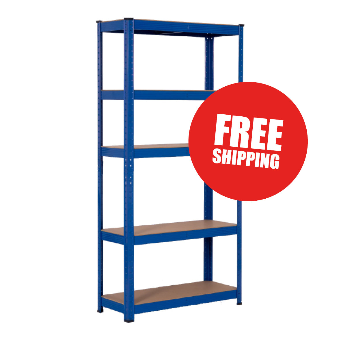 Boltless Shelving | 900mm x 400mm x 1800mm | Blue | Ref:BS005