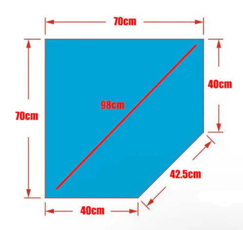 Corner Shelving | 980mm x 400mm x 1800mm | Galvanised | Ref:BS006